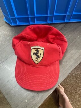 Ferrari Red Cap with Prancing Horse Shield